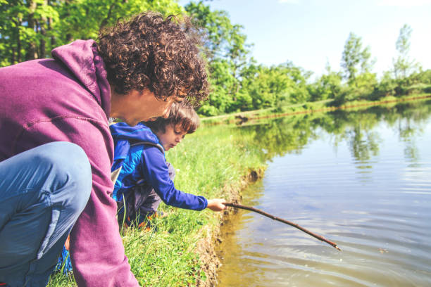 istock Father and son together outdoor. 1149455315