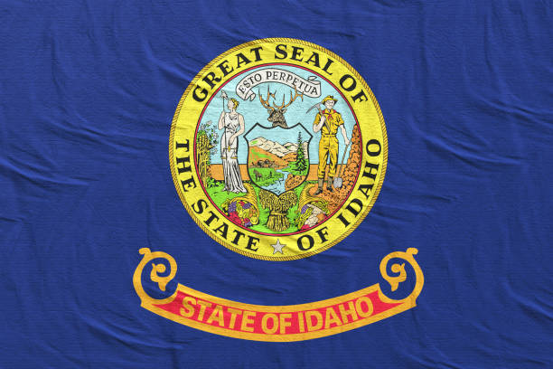 3d rendering of Idaho State flag