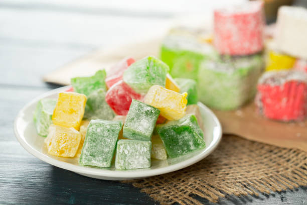 istock traditional eastern desserts on wooden background 1149475984