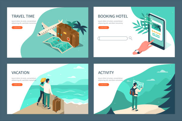 ilustrações de stock, clip art, desenhos animados e ícones de travel - travel destinations illustrations