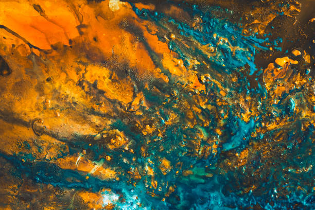 Extreme Close-up of Agate mineral, abstract natural background