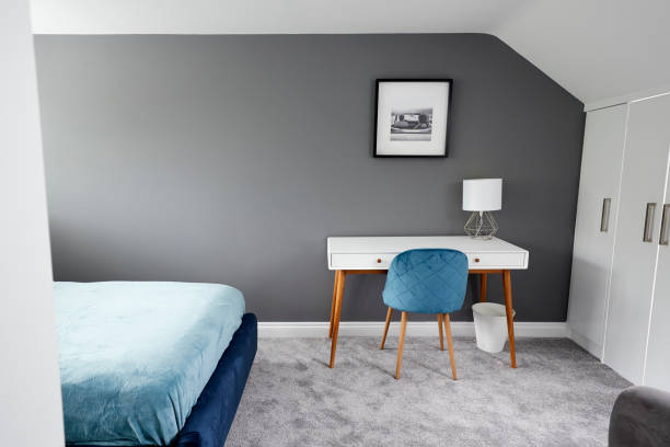 istock Interior of a house, loft conversion bedroom 1149478239