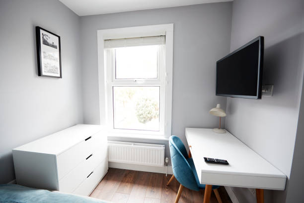 istock Interior of a house, bedroom window 1149478597