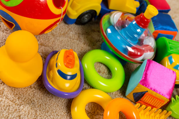 istock children toys, top view 1149480619