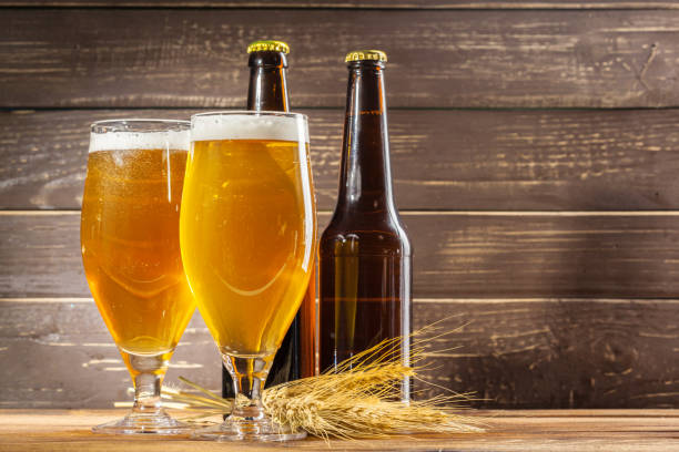 istock Glass of beer and beer bottle 1149480974