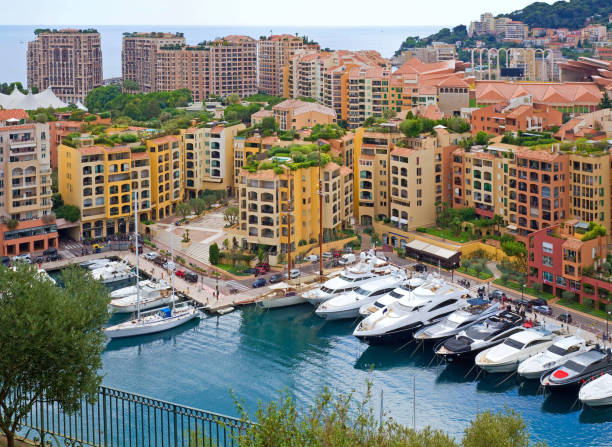 istock Panoramic view of the harbor of Monaco 1149483428