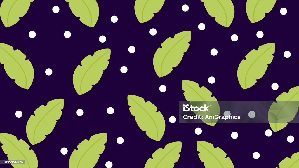 Leave Back Pattern Leave Pattern Background Stock Illustration - Download Image Now ...