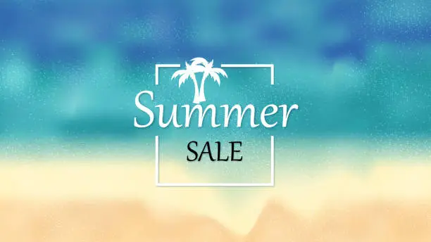 Vector illustration of Summer Sale Background