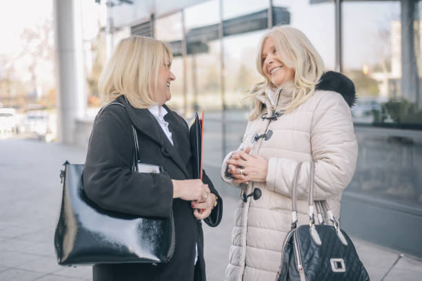 istock Two senior women, colleagues 1149500580