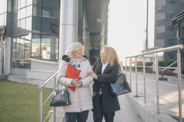 istock Two senior women, colleagues 1149500765