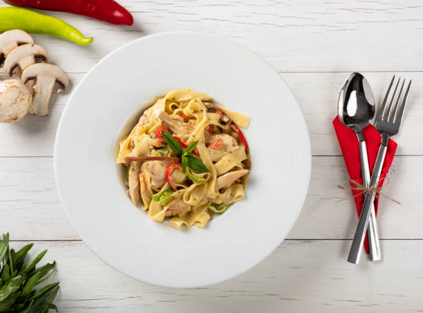 istock Italian spaghetti with chicken 1149501004
