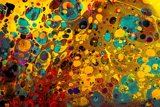 istock Abstract grunge art background texture with colorful paint splashes 1149501595