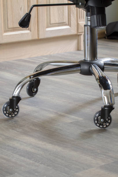 istock Silicone wheels in office chair 1149506567