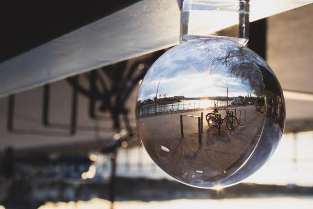istock Moselle River in Germany through the glass ball 1149509189