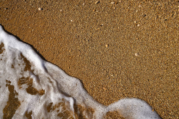 istock Sand beach waves foam in Costa Blanca 1149525011