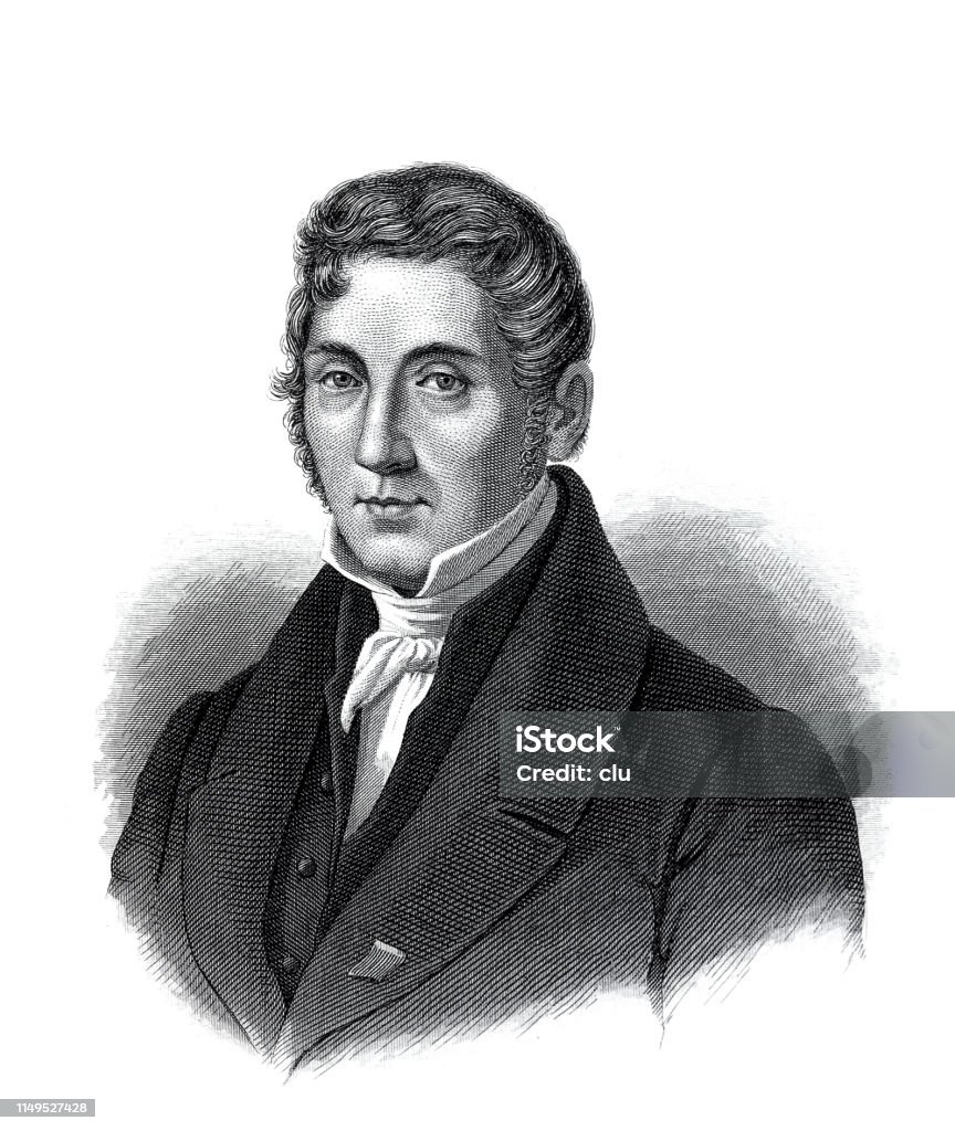 Louis Spohr, german composer, conductor, singing teacher, organizer of music festivals and a violinist Illustration from 19th century 19th Century stock illustration