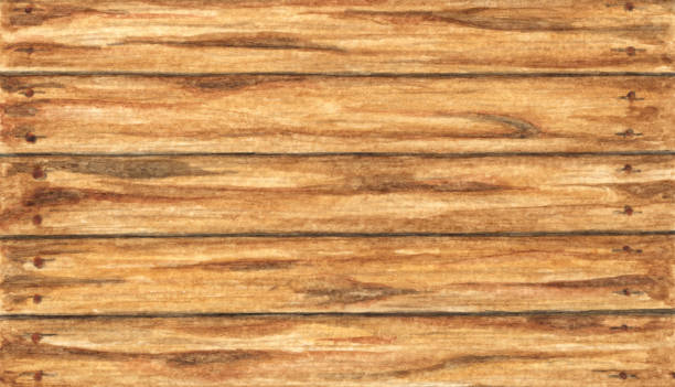 alte holzfußböden textur hintergrund, aquarellmalerei. - construction material wood wood grain timber stock-grafiken, -clipart, -cartoons und -symbole