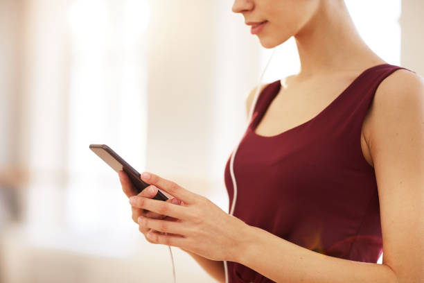 istock Woman checking message on phone 1149535095