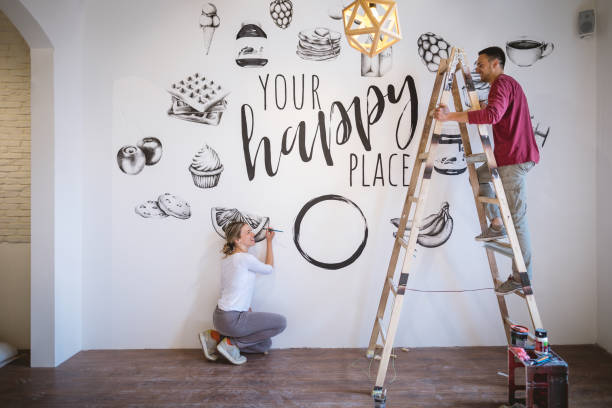 istock Joyful couple taking a short break to joke around 1149536526