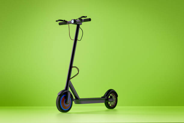 istock Electric scooter in a green room 1149543306
