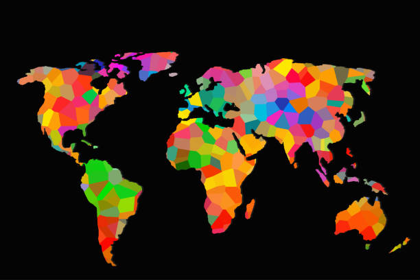 istock Roughly sketched out world map as global business concepts 1149544381