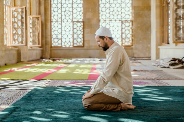 istock Muslim man is praying in mosque 1149545297