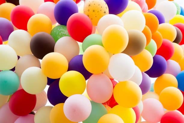 istock Shiny ballon flying in the sky 1149549307