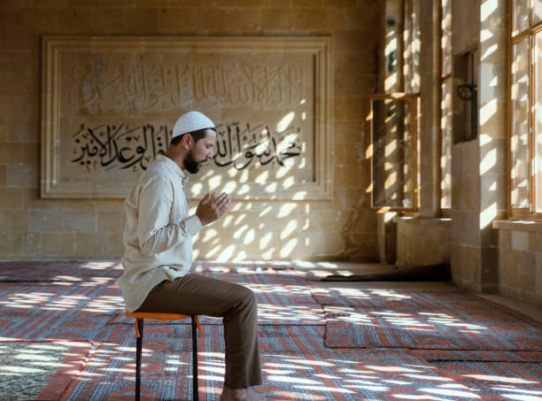 istock Muslim man is praying in mosque 1149552592