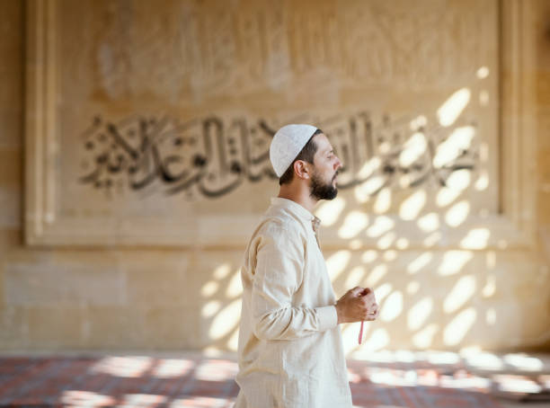 istock Muslim man is praying in mosque 1149555826