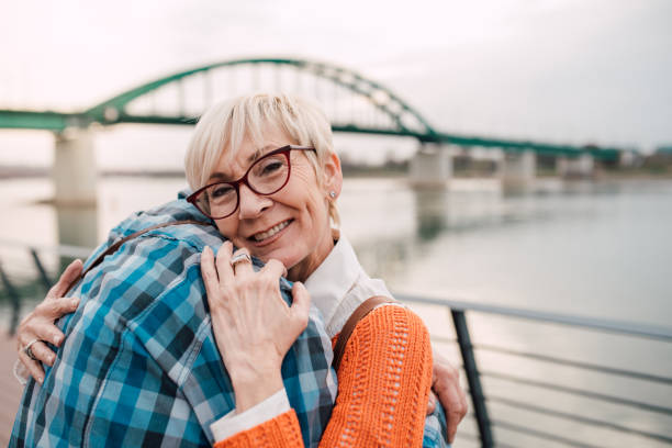 istock Mature woman hugging her husband 1149556717