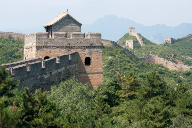 Great Wall of China, Miyun District, Habei, China stock photo