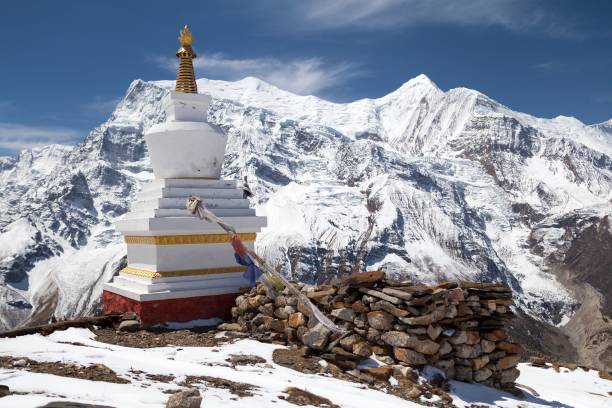 istock Stupa at Kicho Tal, Annapurna Circuit, Manang, Nepal 1149558130