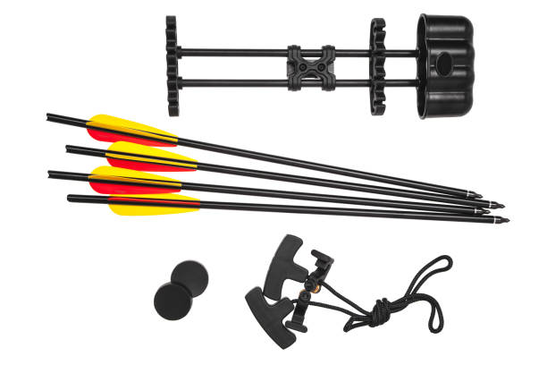 istock Arrow and quiver for modern crossbow isolate on white background 1149560398