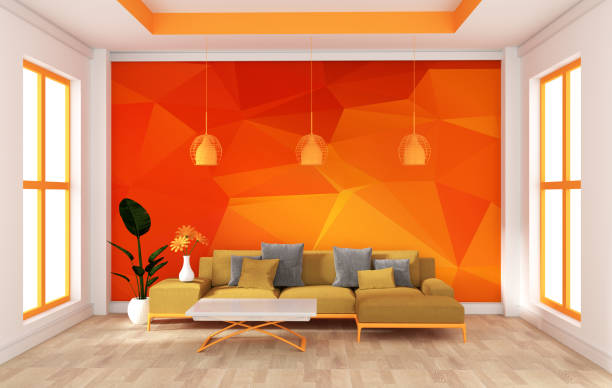 istock modern design with sofa sideboard on wood floor interior. 3d rendering 1149560960