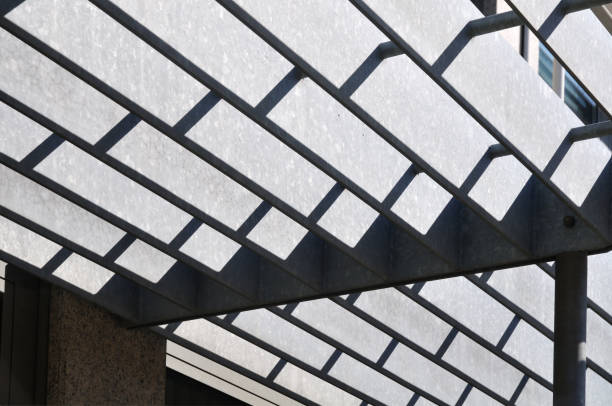 istock light and shadow on metal porch 1149563675