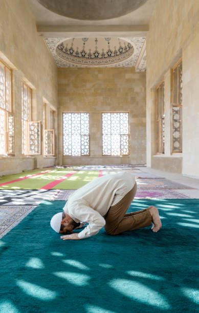 istock Muslim man is praying in mosque 1149563755