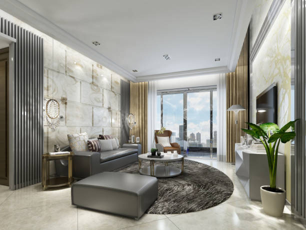 istock 3D Render of Living room 1149571418