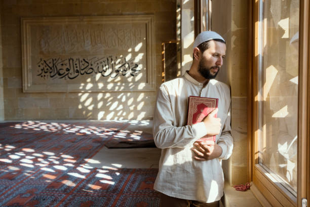 istock Muslim man is praying in mosque 1149571696