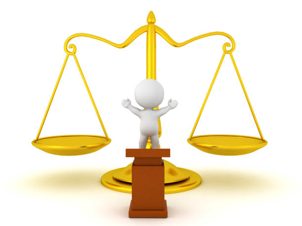 istock 3D Rendering of justice is victorious concept 1149573299