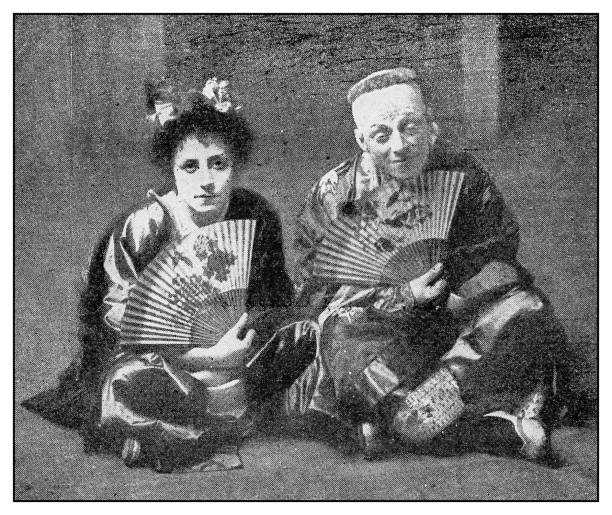 istock Antique photo: Theatre play Katie Seymour and Edmund Payne 1149578627