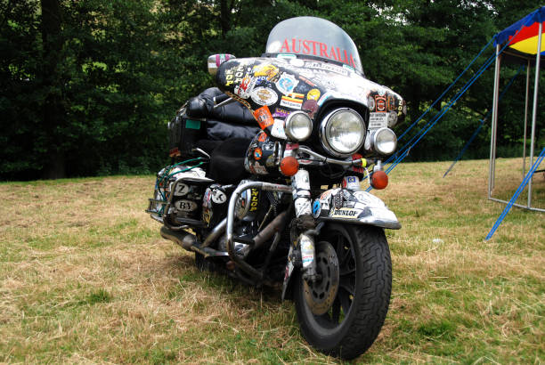 Mörlenbach, Germany, 07/03/2010\nHarley Davidson Electra Glide on World Traveller Meeting