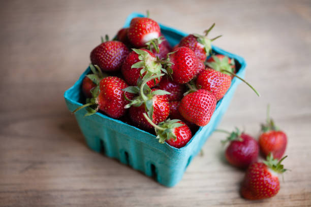 istock Just picked farm fresh  organic strawberries 1149587202