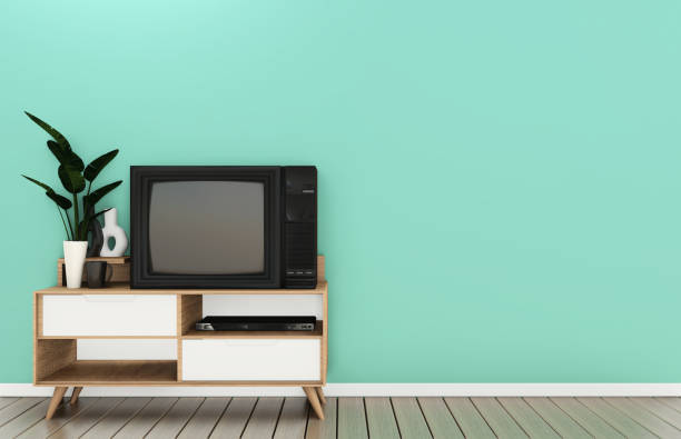 istock mock up Tv cabinet in modern empty room Japanese - zen style,minimal designs. 3D rendering 1149590640