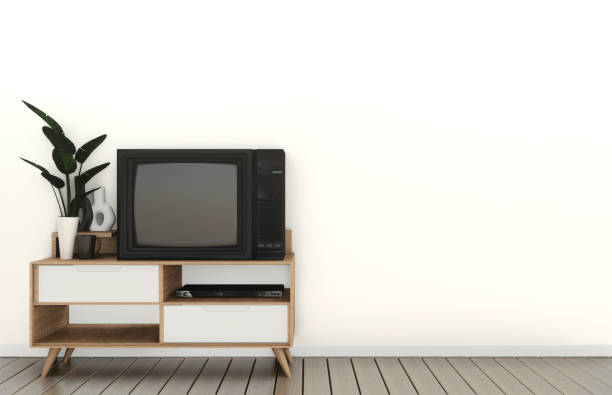 istock mock up Tv cabinet in modern empty room Japanese - zen style,minimal designs. 3D rendering 1149590664