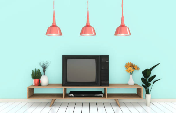 istock mock up Tv cabinet in modern empty room Japanese - zen style,minimal designs. 3D rendering 1149590825