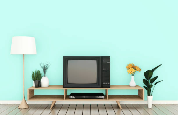 istock mock up Tv cabinet in modern empty room Japanese - zen style,minimal designs. 3D rendering 1149590827