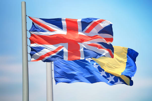 istock UK and Bosnian flags 1149597001