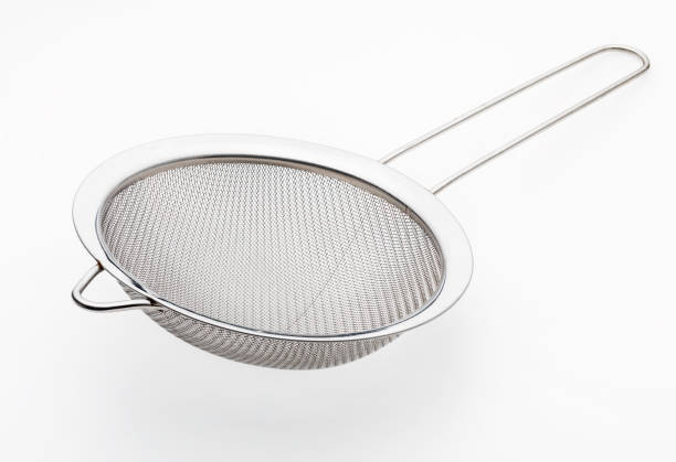 istock Metallic colander for cooking (kitchenware collection). Isolated on white background. 1149601163