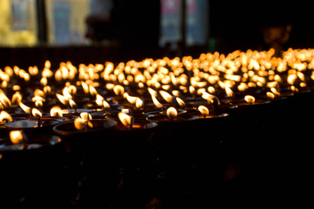 istock Tibet yak oil lamps 1149605375