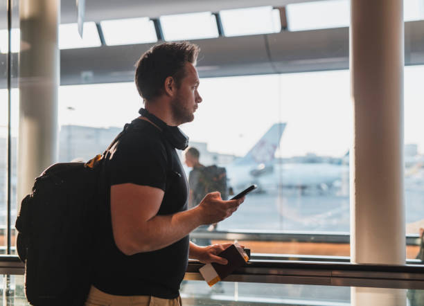 istock Caucasian man traveling 1149608208